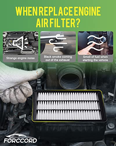 Image of 2-Pack Engine Air Filter Fits for 2016-2021 Tucson, 2017-2021 Sportage CA12065 air Filter Replacement Accessories