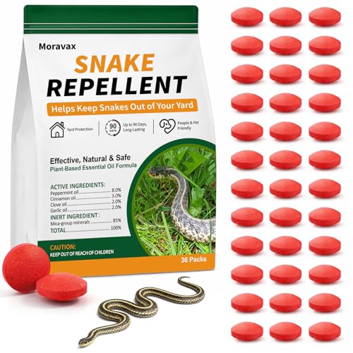 Snake Repellent Balls for Yard, Snake Away Repellent for Outdoors & Indoor, Safe for Pets and...