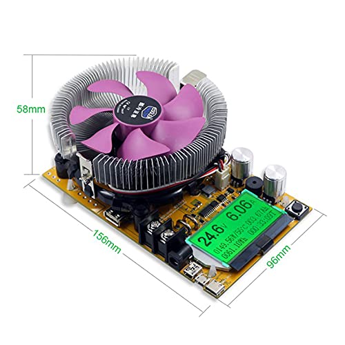 180W ajustable USB corriente constante electrónica carga batería voltaje probador de capacidad, carga electrónica cargador descarga resistencia probador