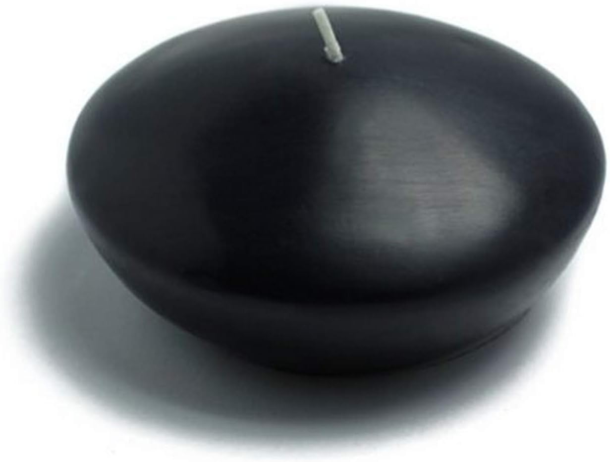 Zest Candle 3-Piece Folding Candles, 4-Inch, Black