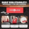 KickBlock Bass Drum Anchor – World's Best Drum Stopper for Creep and Slide Prevention – Ultra-Grip Technology – Lightweight and Portable Drum Accessory – Brick Red #2