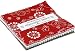 KimberBell Basics Black White & Red Charm Pack 42 5-inch Squares Maywood Studio
