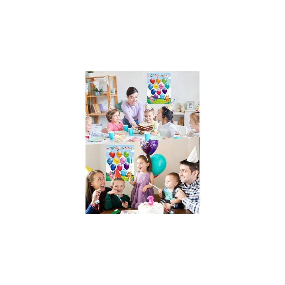 PETCEE Happy Birthday Poster Chart for Classroom - Liberia | Ubuy