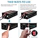 KRIPOL Inversor de Onda sinusoidal Pura 1500W-12V DC a 220/230V AC Inversor...