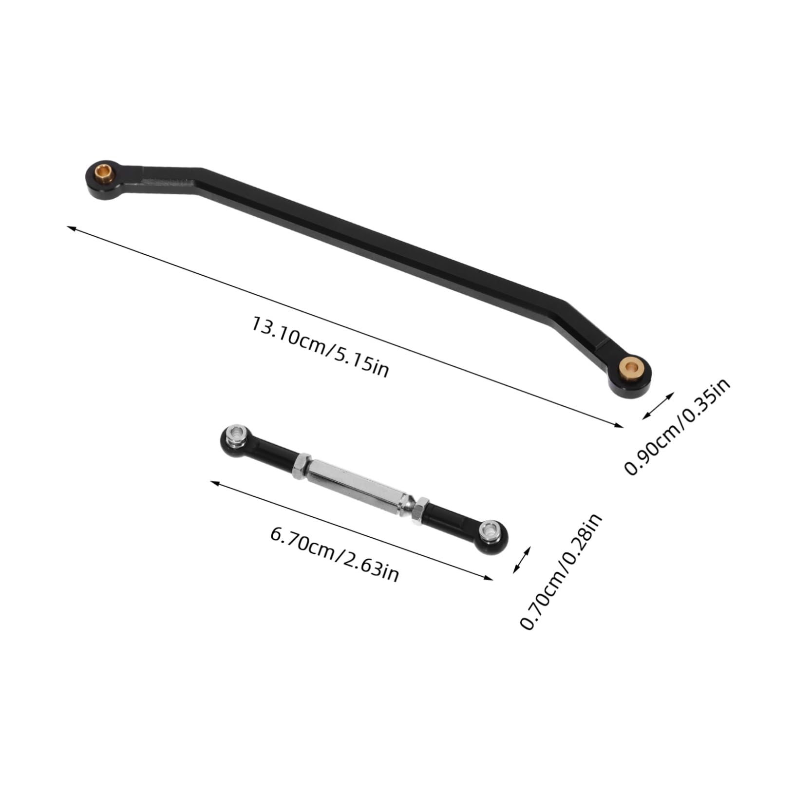 Toyvian Car Upgrade Kit 1/12 Metal Steering Rod Precision Steering Rod for Car Toy