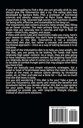 The Requisite Guide To Nutritious Volumetric Diet Cookbook For Novices And Dummies