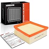 A-Premium Engine Air Filter Compatible with Ford Fiesta 2011-2019, 1.0L 1.6L, Flexible Panel,