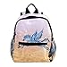 Bleu Pégase Sac à Dos Enfant Sac d'école Durable et Polyvalent adapté aux Sacs à Dos pour Les Enfants de la Maternelle et Les élèves du Primaire 25.4x10x30 CM