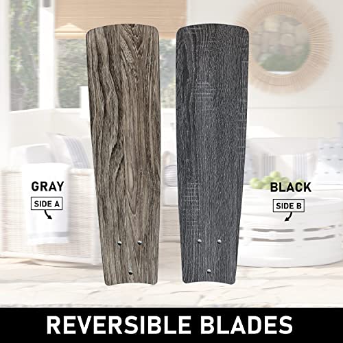 Ohniyou 52 Inch Farmhouse Ceiling Fan With Light And Remote,Industrial Ceiling Fan Light Kits With Caged Light Fixture,3-Lights Rustic Outdoor Ceiling Fan For Patio,Livingroom,Kitchen,Dining Room #TOP3