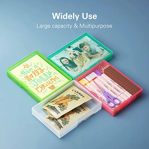 Depad 4 X 6 Photo Storage Boxes Extra Large Capacity, 8 Inner Photo Cases Hold 800 Pictures With Lightproof Zipper Bag, Seed Organizer Containers For Scrapbooking With Handle (Rainbow) #TOP1