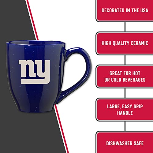 Image of Rico Industries NFL Football 16 oz Team Color Laser Engraved Speckled Ceramic Coffee Mug