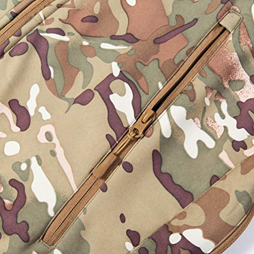 Ketamyy Mens Camo Tactical Coat Hooded Autumn Winter Outdoor Army Military Softshell Fleece Lined Waterproof Windproof Warm Hunting Hiking Jacket CP 5XL - Image 3