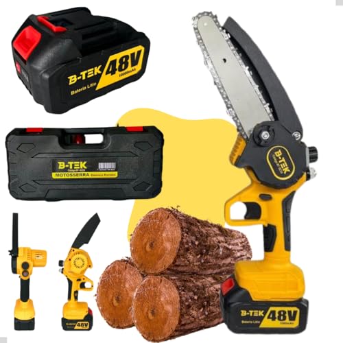 Motosserra Bateria Portátil Elétrica 48v Poda Corte Sabre 6