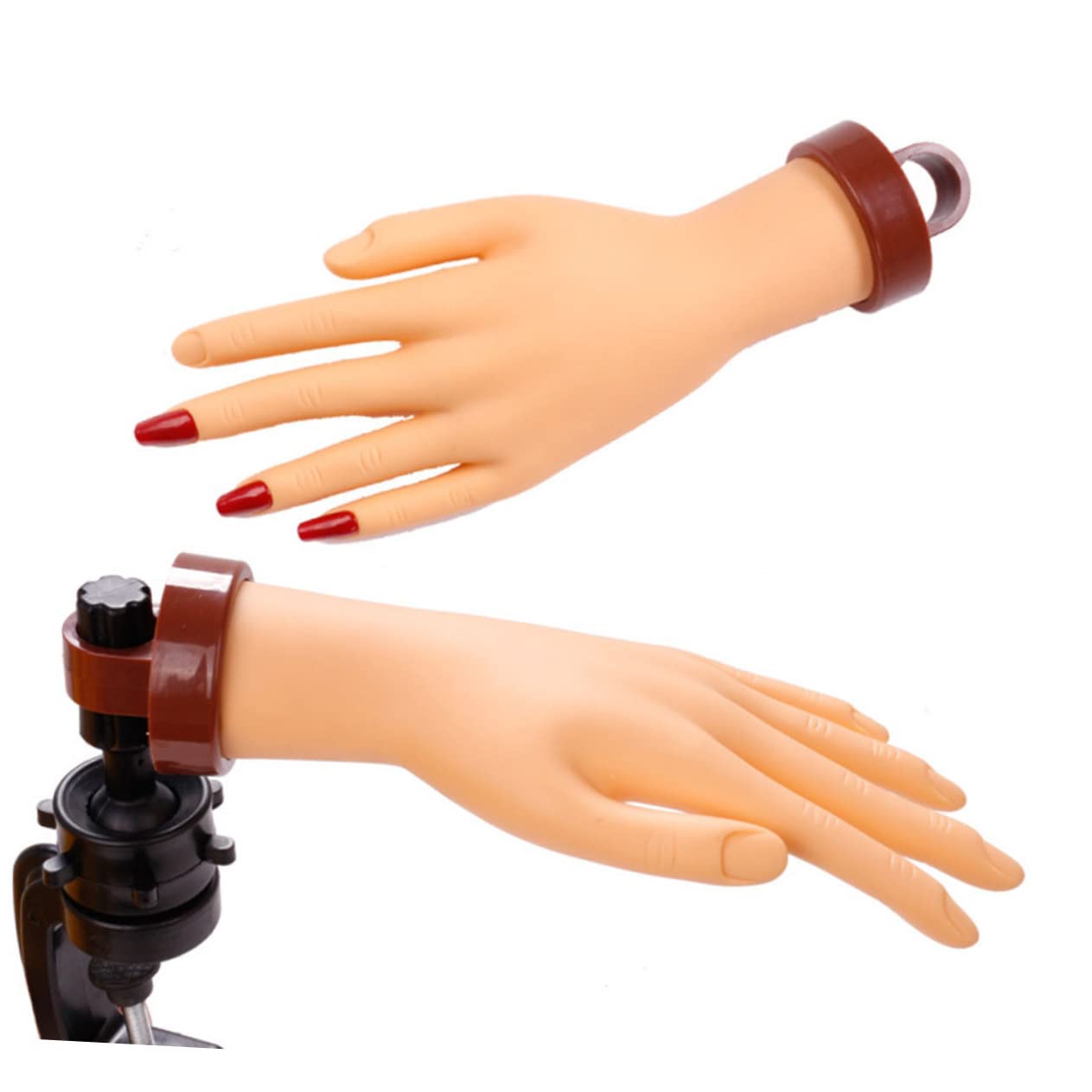 Simulated Hand Model Nail Art Tool Fake Hand for Manicure Practice Realistic Easy to Clean