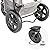 Hauck TOGfit Pet Roadster - Luxury Pet Stroller for Puppy, Senior Dog or Cat | Easy Foldable Three Wheels Travel Pet Jogger max. Loading 70 lb, Mattress Included - Gray