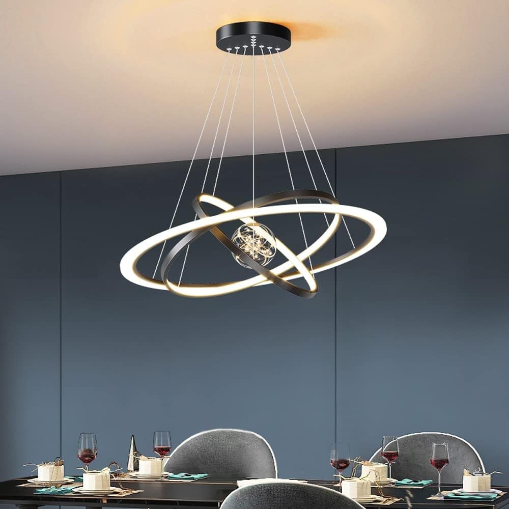 Lustre circulaire rond pour salon chaleureux et chambre à coucher cosy