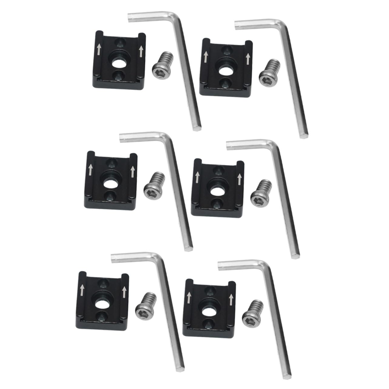 HEMOTON 6sätze Metal Cold Shoe Adapter Für Kamera Langlebige Einstellbare Halterung Kompatibel Mit Meisten Blitzgeräten Für Professionelle Fotografie