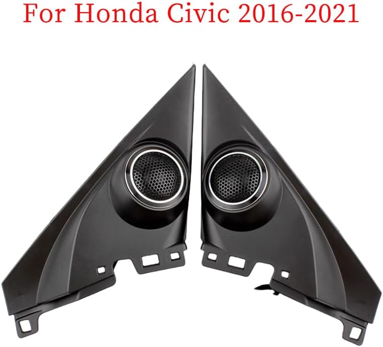 Car Audio Door Angle Gum Speaker Cover 2PCS / Fit for Honda Civic 2016-2021 Car Tweeter Refitting Audio Door Angle Gum Speaker Cover Boxes Mounts