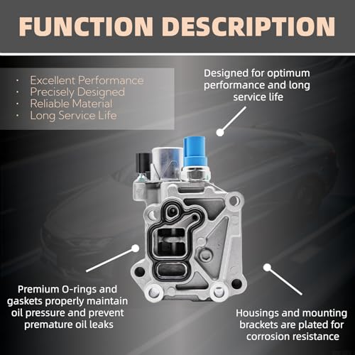 Engine Variable Valve Timing solenoid VVT Compatible with 13-15 Ilx 09-14 Tsx 08-12 Accord 12-15 Civic 10-14 Cr-V 12-15 Crosstour 2.4L 918-080 15811-R40-A01 15811R40A01 TS1148 VVT239 VV1139 VTS1211 - Thumbnail 5