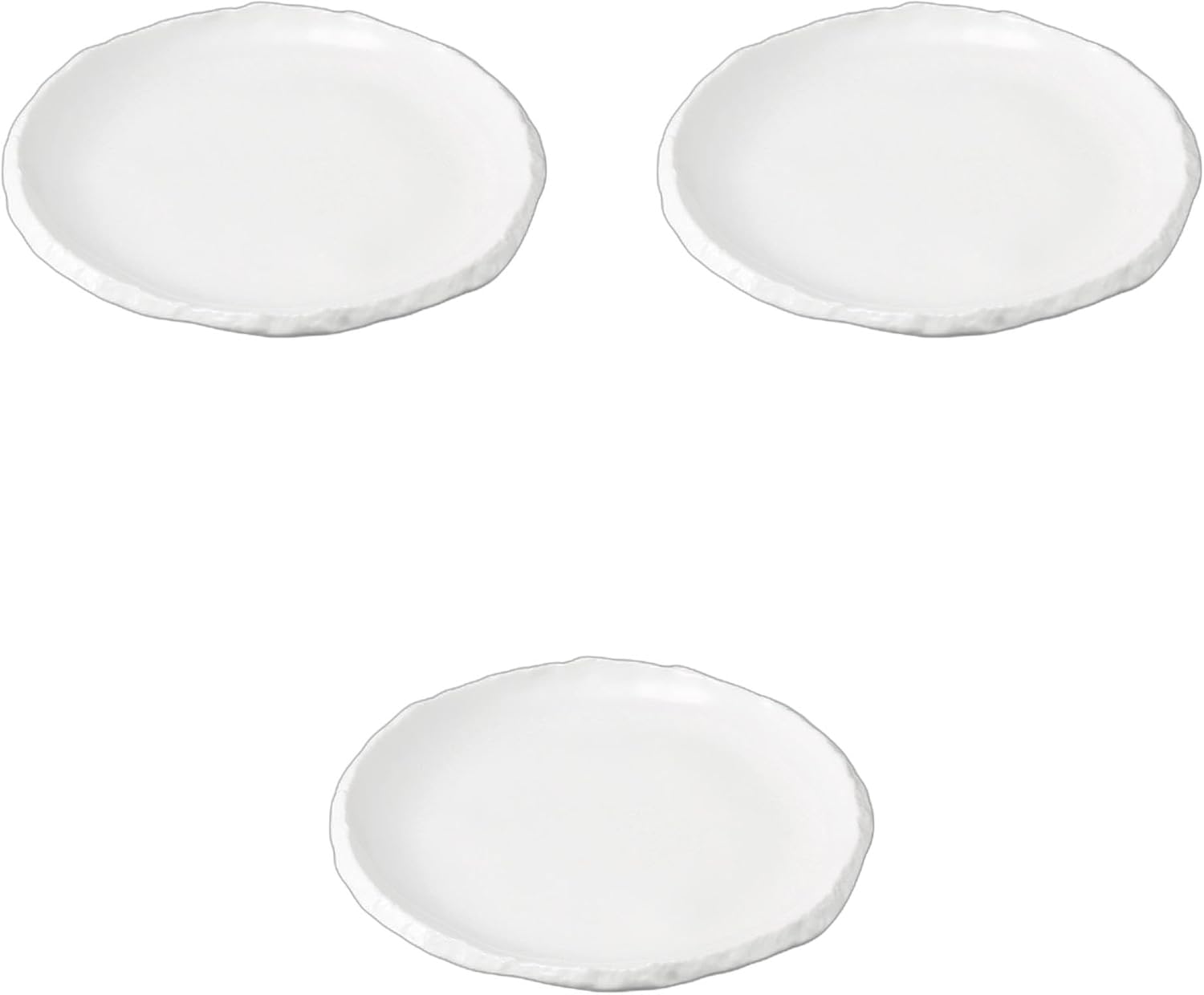 3個セット 白釉 リプルス7.5皿 [ 22.5&times;2.5cm ] | 中皿陶磁器 セトモノホンポ(Setomonohonpo)