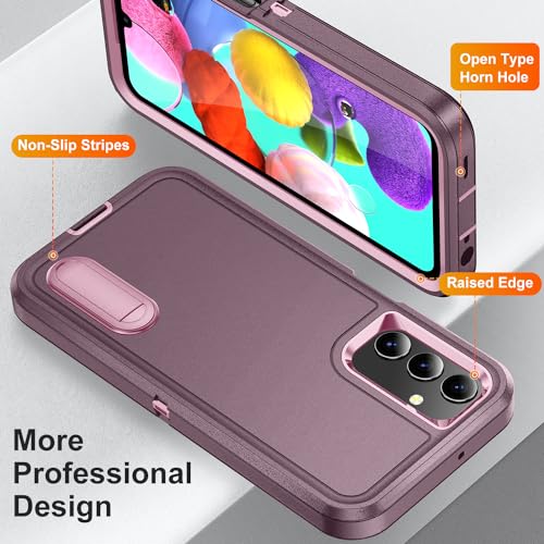 Coque de protection Samsung A14 5G silicone rigide bicolore avec support