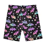 Sletend Colorful Bat Girls’ Comfy Lined Shorts Lightweight & Skin-Friendly Cotton for All-Day Comfort Ideal for Travel Beach or Home Lounging Toddler Sizes
