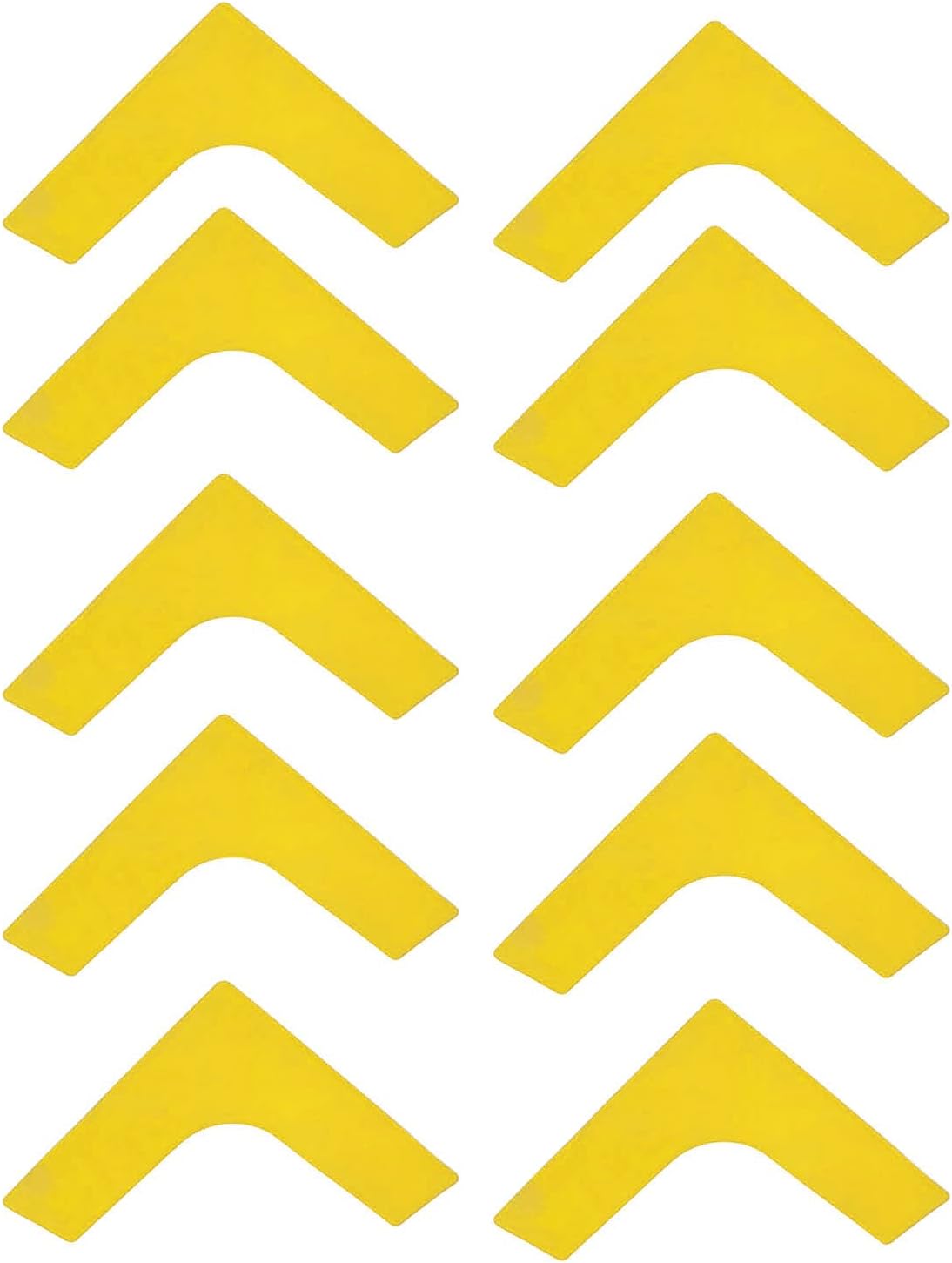 Tennis Court Line Markers 10 PCS | PVC Boundary Markers for Football/Basketball/Badminton | Weather - Proof & Hard - Wearing Right Angle Training Cones