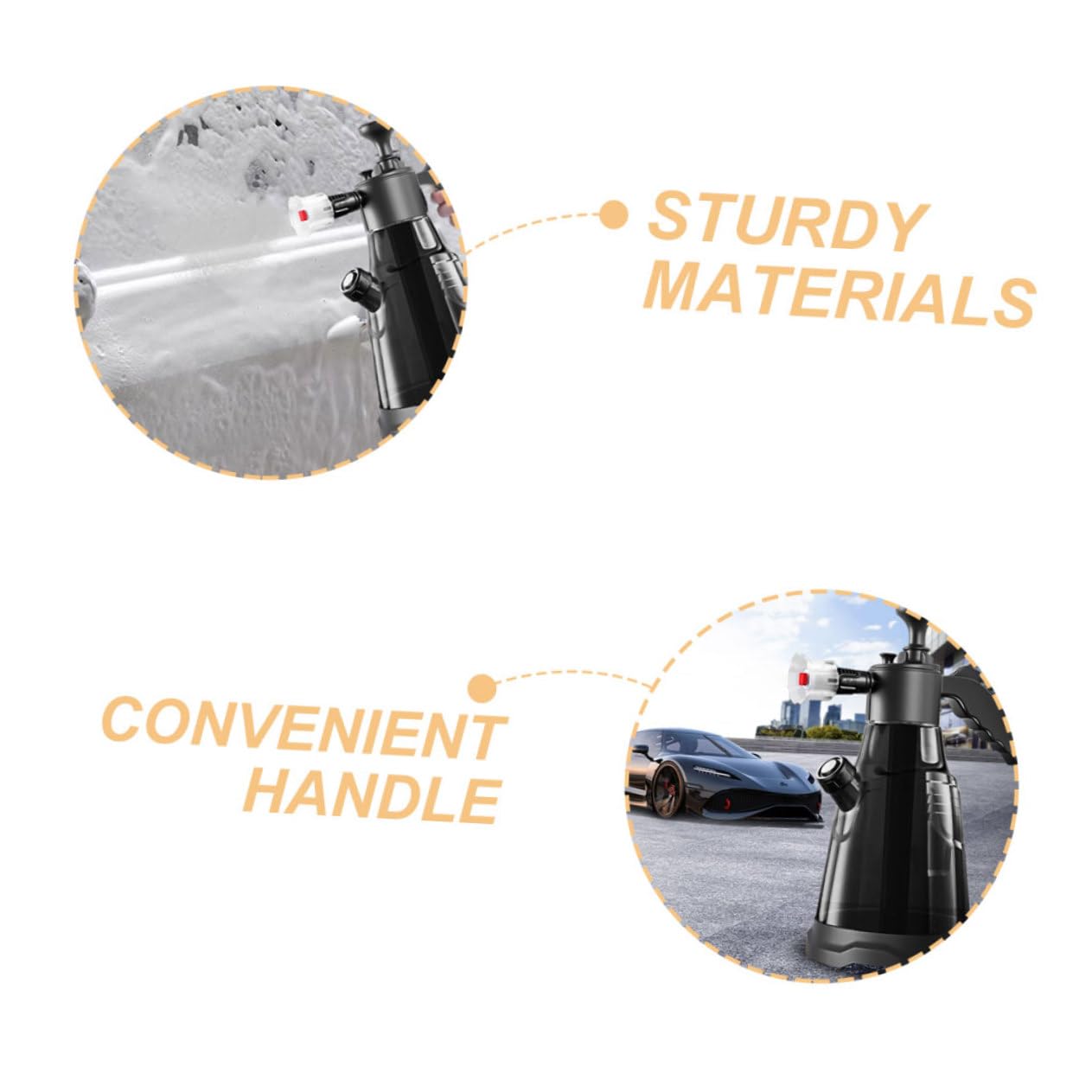 Gatuida Recipiente Pulverizador de Aire Presión para Coche Botella de Agua Pulverizadora para Limpieza Botella de Agua Pulverizadora para Jardín para Lavar el Coche y Jardinería