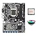 hooltayi B75 ETH płyta główna górnicza 12 PCIE na USB + procesor + wentylator chłodzący RGB LGA1155 DDR3 MSATA B75 USB BTC płyta główna