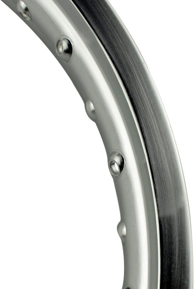 AHL Jantes moto avant/arrière 6061 cercles de jantes en aluminium aérospatial(1.60x21"/2.15x18",36 trous，Argent)