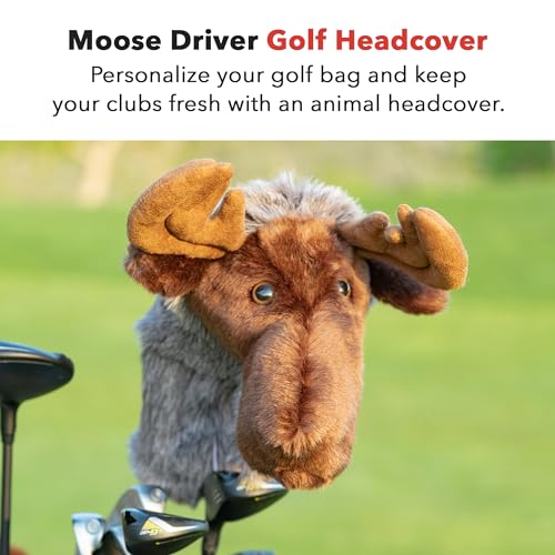 Daphne's Moose Novelty Golf Driver Headcover - Brown - Image 2
