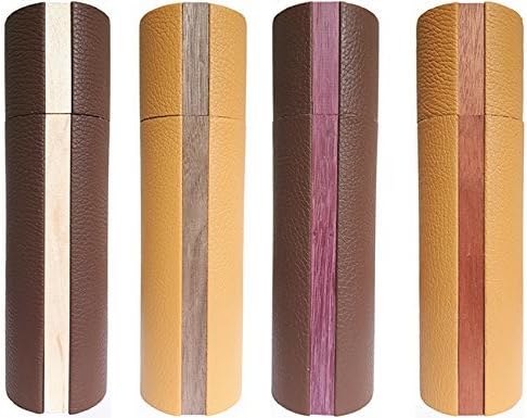 Pepper, Salt, or Spice Mill / Grinder in Leather Wrapped Maple