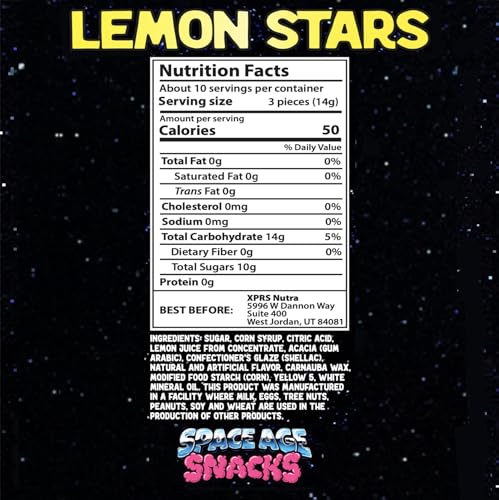 Freeze Dried Candy - Premium Freeze Dried Lemon Stars Shipped in a Box for Extra Protection - Space Age Snacks Freeze Dry Candy for All Ages Dry Freeze Candy (5 Ounces) - Thumbnail 7