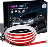Car Hood Light Strip, 79 Inch Led Strip Lights for Car Hood Universal Engine Hood Guide Decorative L
