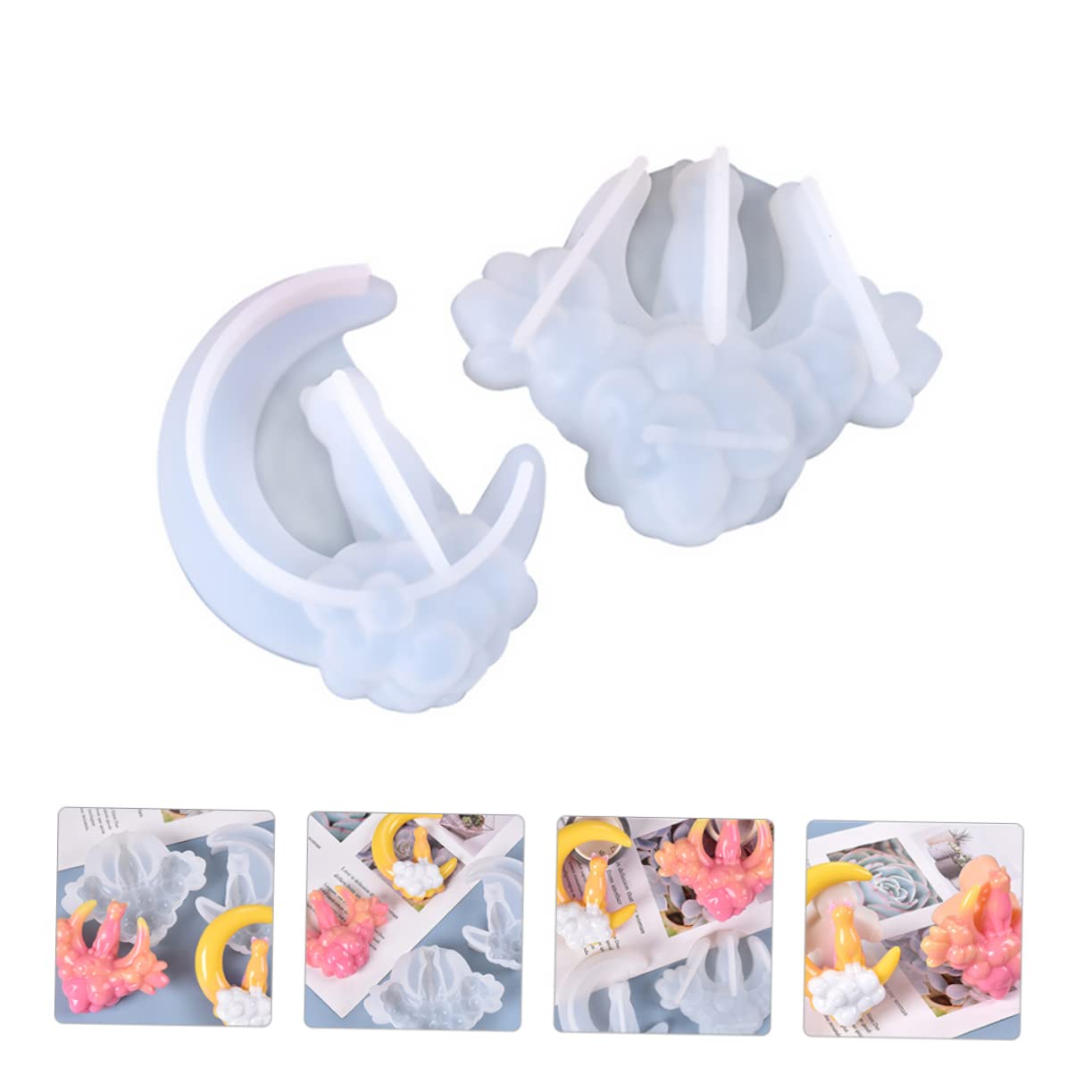 OSALADI 3 Series Molde De Epoxi Redondo Para Jabón Kits De Fundición A Mano Moldes Para Galletas De Molde De Fondant Molde De Fundición Con Colgante De Gato Molde De 2 piezas x 3