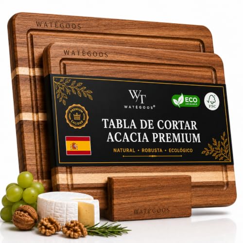 WATEGOOS Pack 2 Tablas de Cortar Cocina...