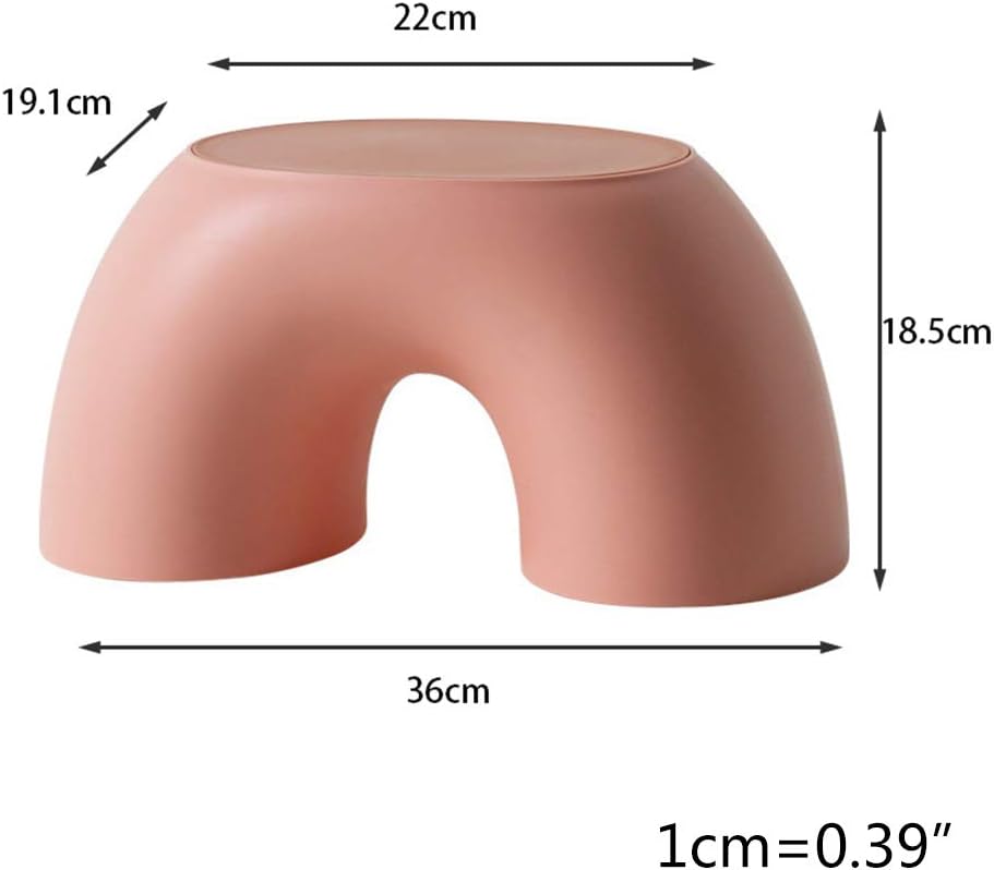 Simple Small for Home Half Round Comfortable Children Stool Non-Slip Shoe Changing Stool for Kitchen Bathr Children's Stool Softner