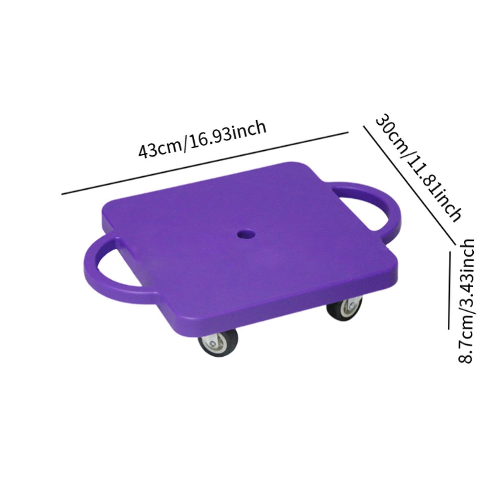 Juguete Infantil con Asas, Tabla de Asiento con Ruedas Silenciosas, Juguete de Equilibrio Motorizado, Estructura de PP Segura, Adecuado para