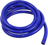 Vista 1 de Manguera de vacío universal de alta temperatura reforzada de 0.512 in 1/2 pulgada de diámetro interior de silicona para calentador de manguera Azul