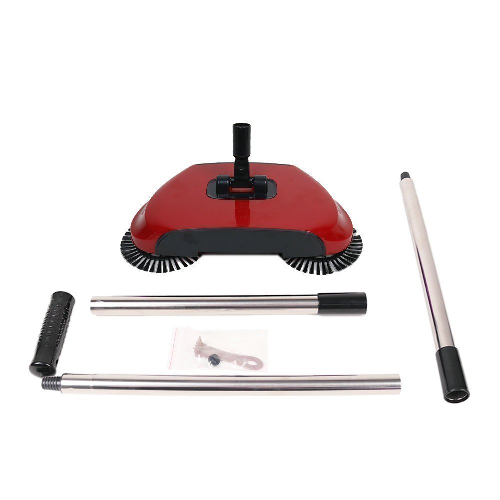 all in One Scopa Automatica a Mano Spinta Scopa con spazzole rotanti Scopa Senza elettricità aspirapolvere Sweeping Macchina 360 Rotary Originale