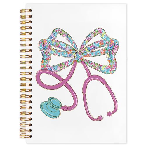 Cadeau de reconnaissance pour infirmière avec un joli motif de nœud stéthoscope floral