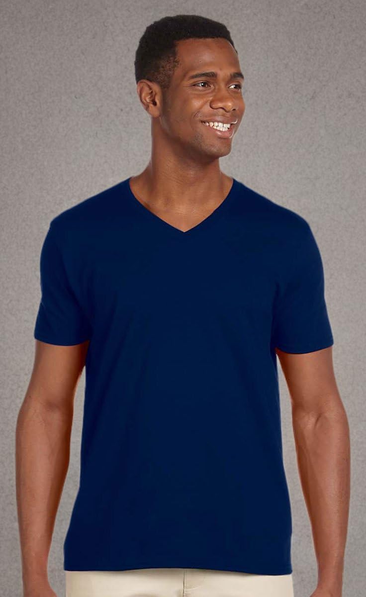 Gildan G64V00 Men's Softstyle V-Neck T-Shirt - Image 5