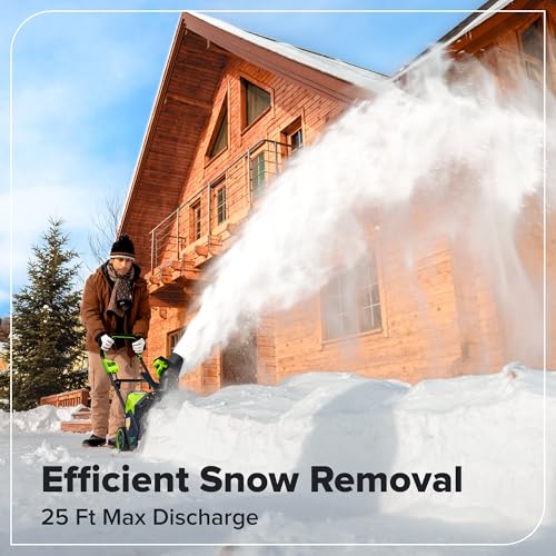 Greenworks 40V 16" Gen 2 Snow Blower with (1) 5Ah Battery and Fast Charger by Greenworks - Used condition - Image 2