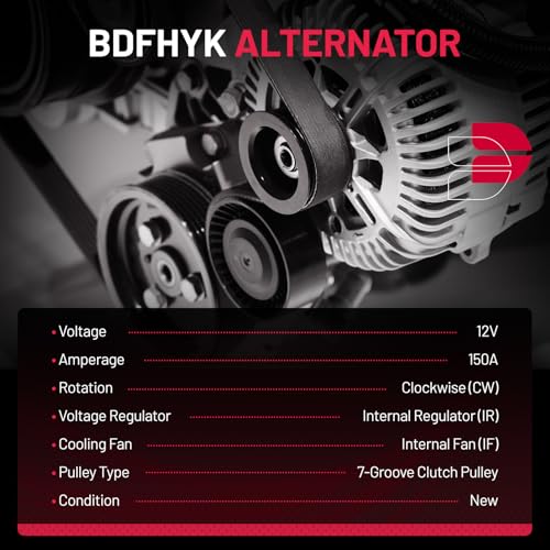 Image of BDFHYK 11340 Alternator Compatible with Nissan 370Z 3.7L V6 2009-2016