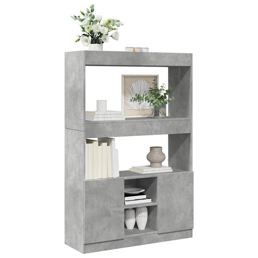 Lot De 4 étagères En Bois Gris Béton | 60x10x1,5 Cm | Rangement Salon Bureau Cuisine | Design Moderne Et Fonctionnel - 8