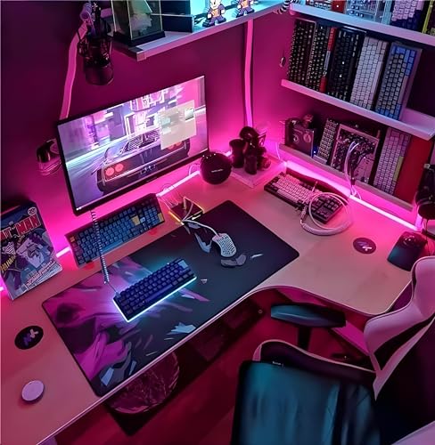 Image of 4 Meter LED Strip Light with Connector | Flexible Decorative Rope Light for Home, Bedroom, TV Backlight, Ceiling, Party & Festival Decoration (Pink, 4 Meter)