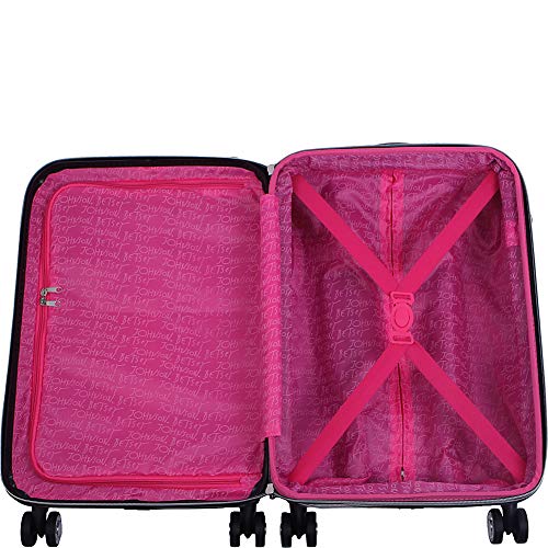 Betsey Johnson Luggage Hardside 3 Piece Set Suitcase With Spinner Wheels (20" 26" 30") (One Size, Flamingo Strut) #TOP1