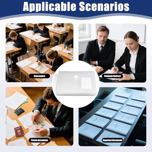 20 Stück Dokumententasche A5, 23x18cm Umschlagmappen zum Abheften Dokumentenmappe Sichttaschen mit Klettverschluss und Etikettentasche, Sammelmappen Wasserdicht für Dokument Organisieren (7 Löcher)