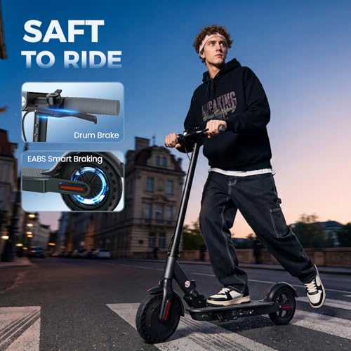Image of Electric Scooter Adults, 1000W /500W Motor, 28 /21 Miles Max Range, 10'' /8.5 inch Tires All Terrain, 25 /21 MPH Top Speed, Lightweight Commuting E Scooter, Foldable for Adults Teens