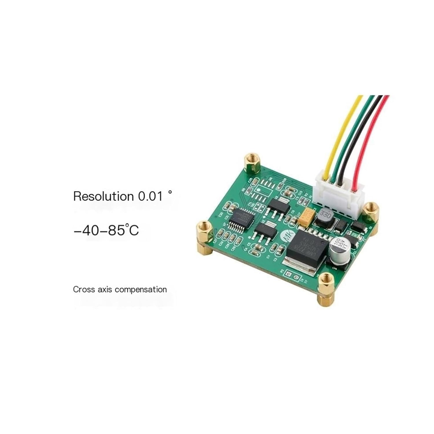 LVT526T Dual-Axis Digital Tilt Sensor Module DC 5V 10Cm Cable Supply Voltage(MODBUS Protocol,45)